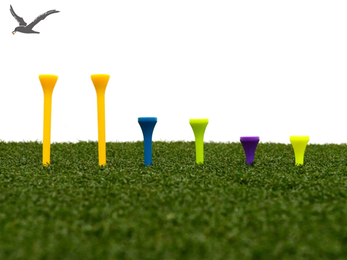 Escolha do comprimento do tee de golfe