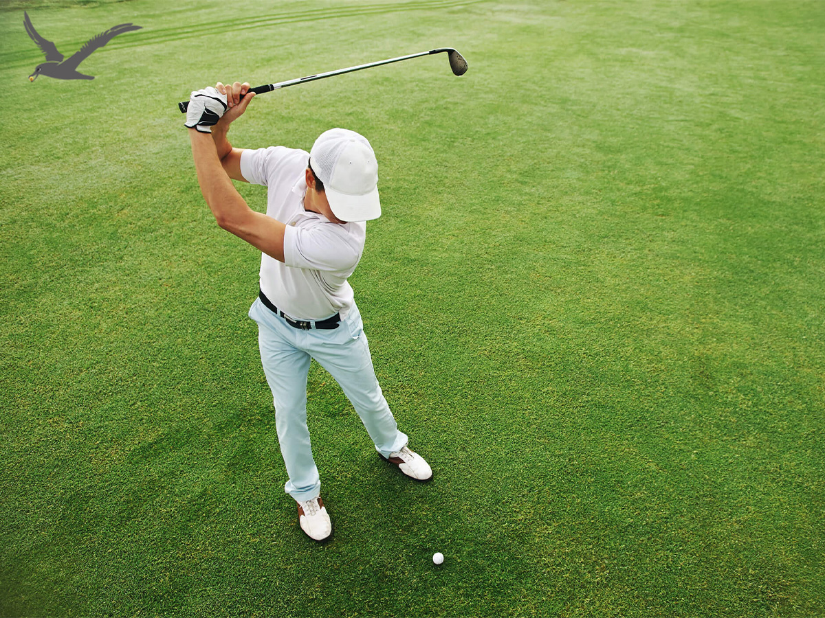 Guia para a posição da bola de golfe por clube